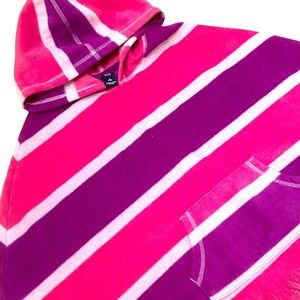 Pink & Purple GAP Kids Polar Fleece Poncho, Girls 10